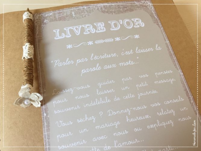 inspirations, livre d'or, mariage